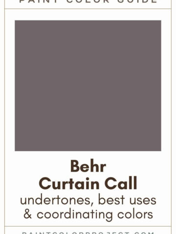 Behr Curtain Call Paint Color Guide