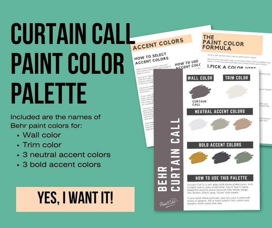 Behr Curtain Call Paint Palette