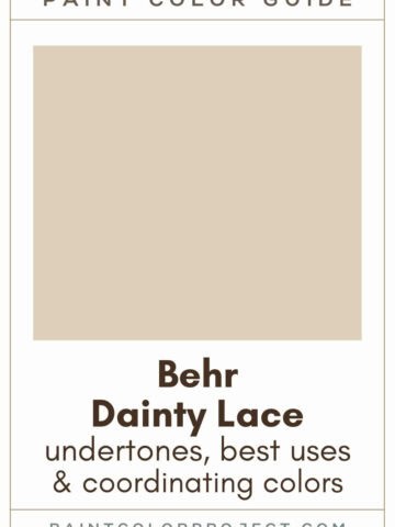 Behr Dainty Lace Paint Color Guide