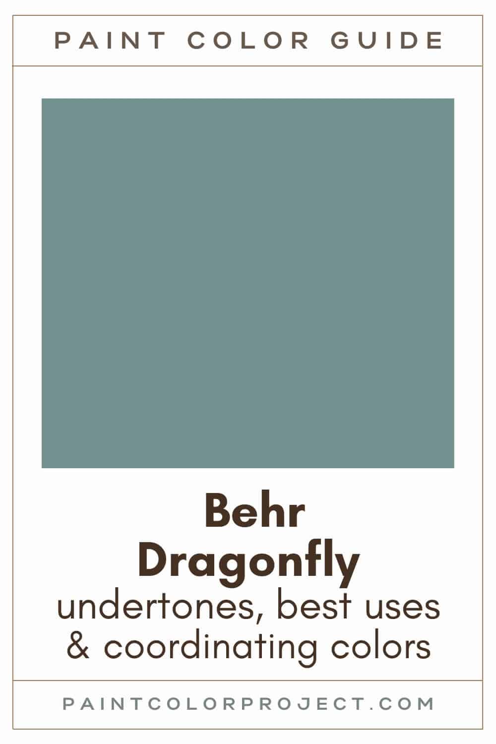 Behr Dragonfly Paint Color Guide