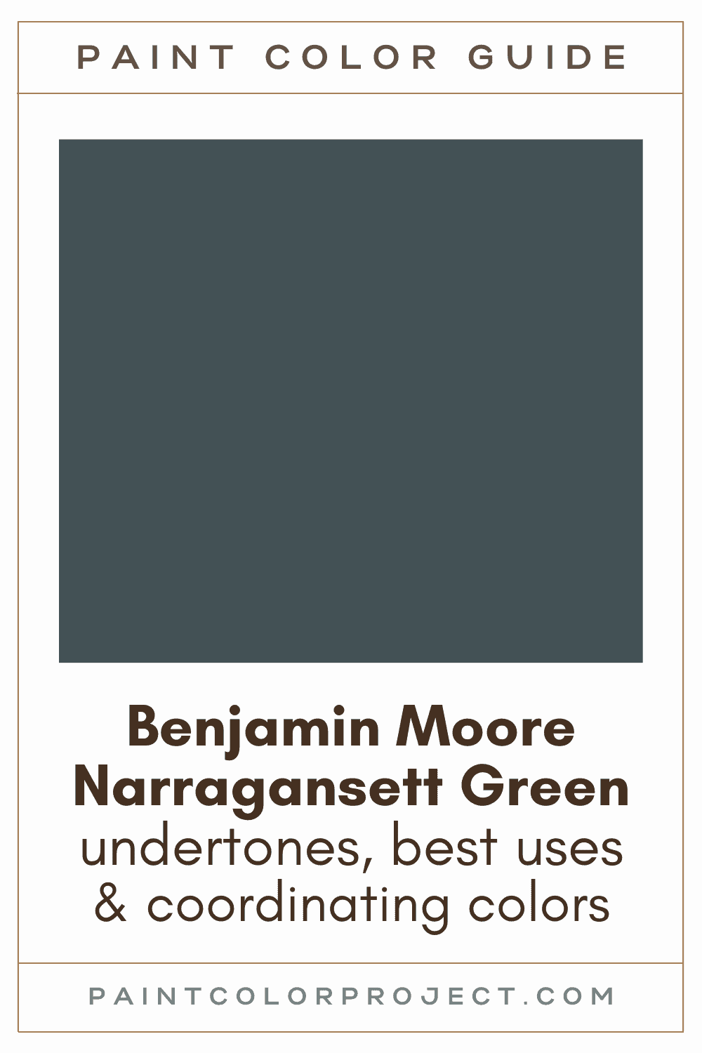 Benjamin Moore Narragansett Green Paint Color Guide