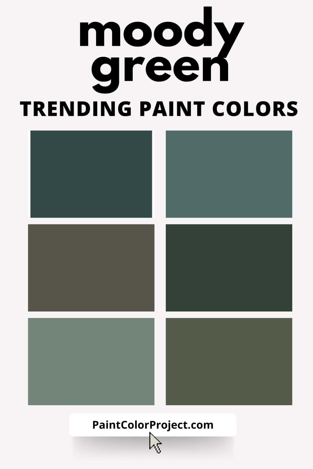 Trending Moody Green Paint Colors