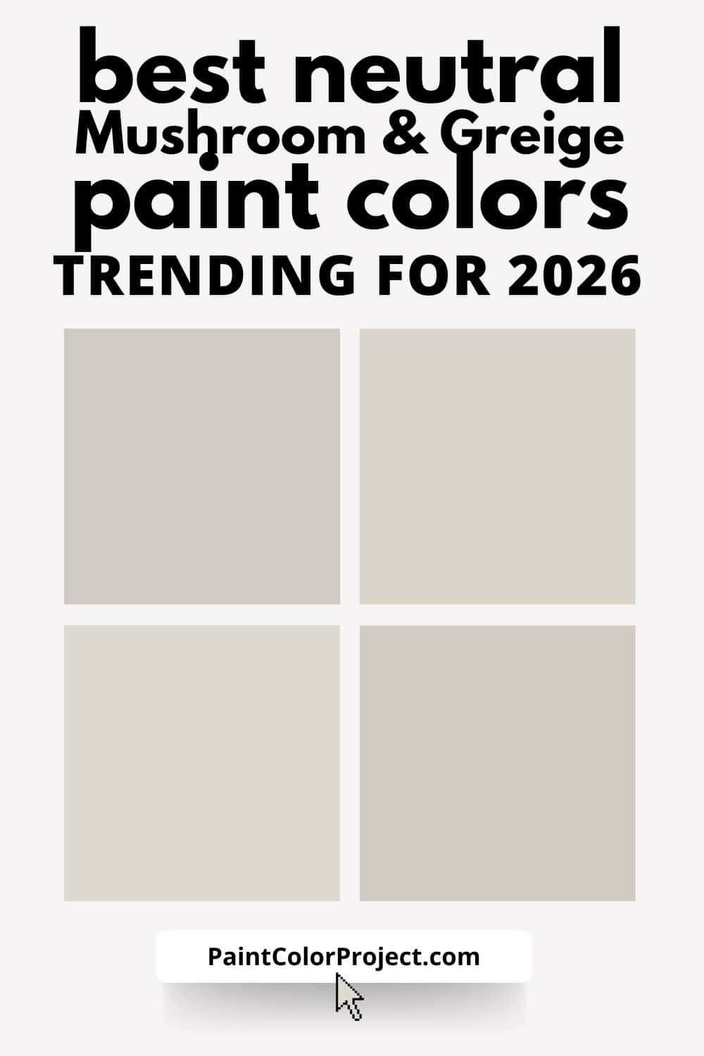 Mushroom & Greige-Adjacent Neutrals trending for 2026