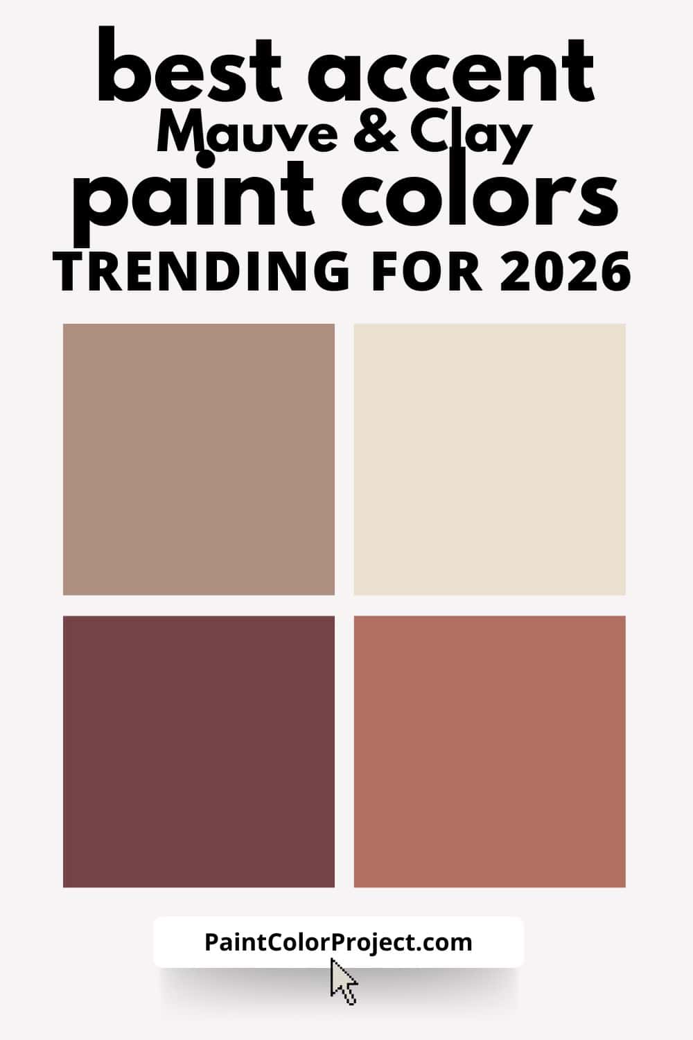 Muted Mauves & Clay-Inspired Tones trending for 2026