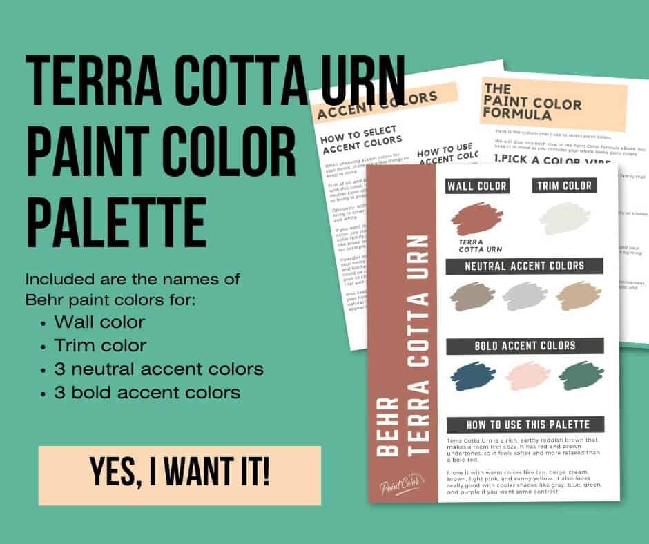 Behr Terra Cotta Urn Paint Palette