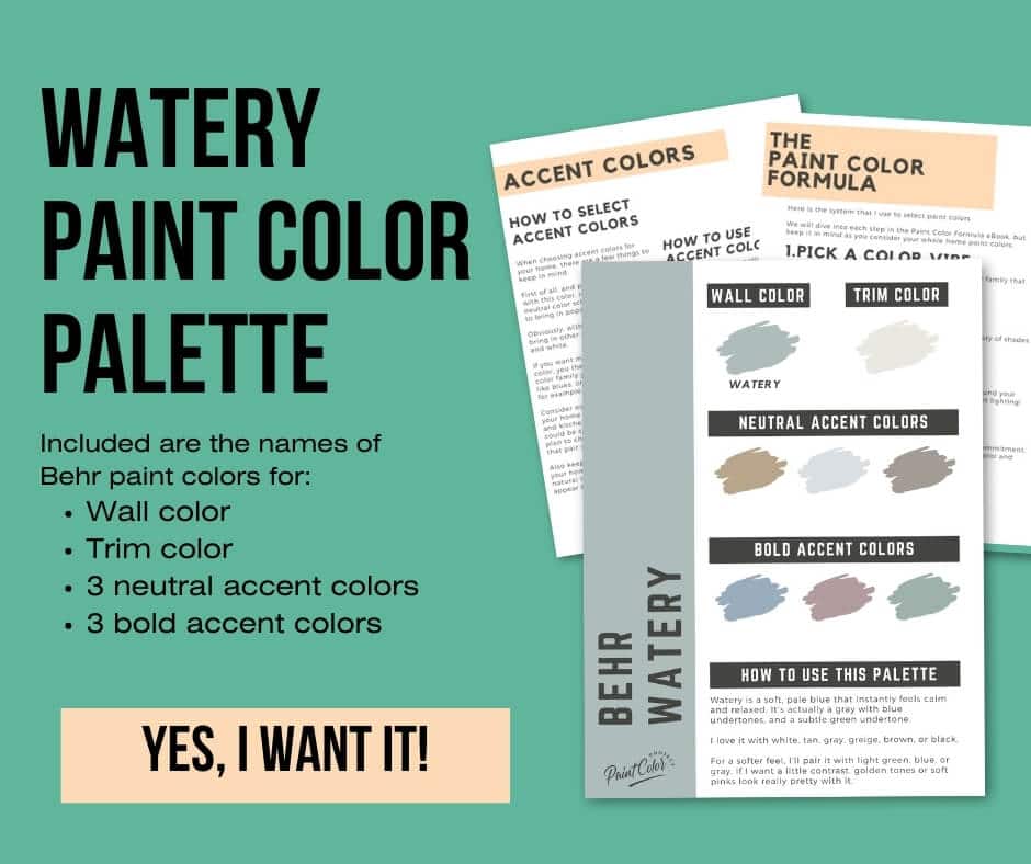 Behr Watery Paint Palette
