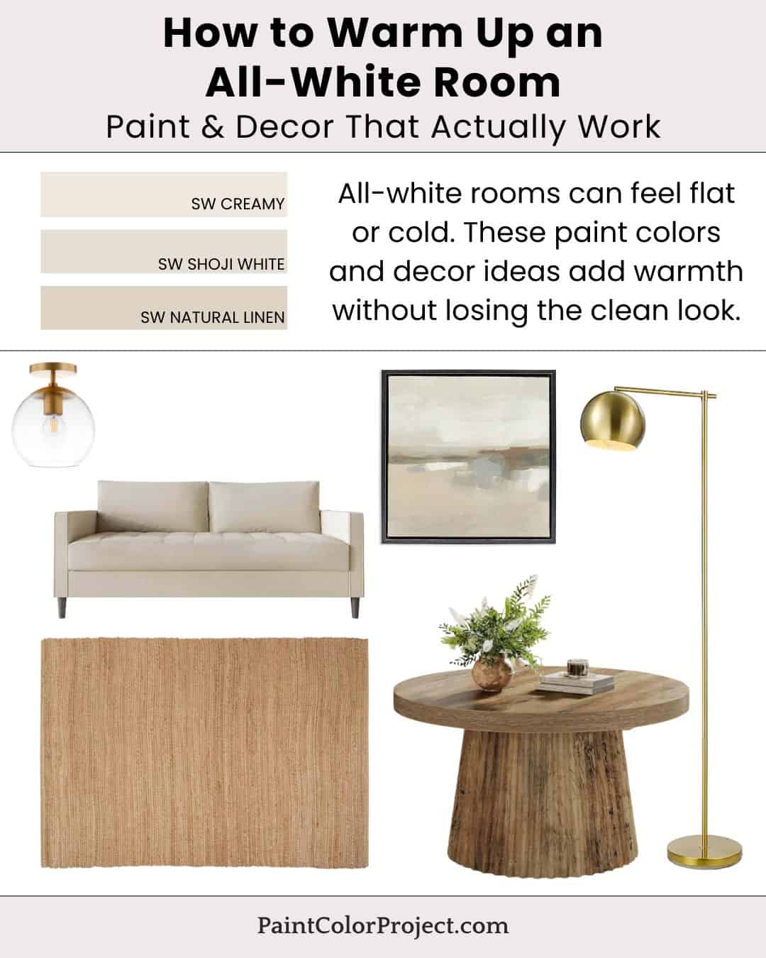 How to Warm Up an All-White Room With Paint & Decor - The Paint Color ...
