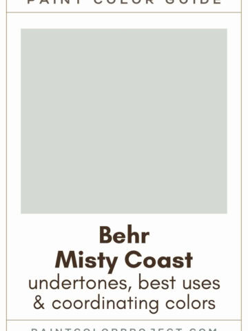 Behr Misty Coast Paint Color Guide
