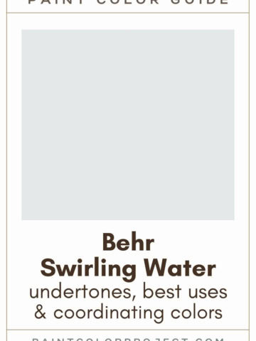 Behr Swirling Water Paint Color Guide