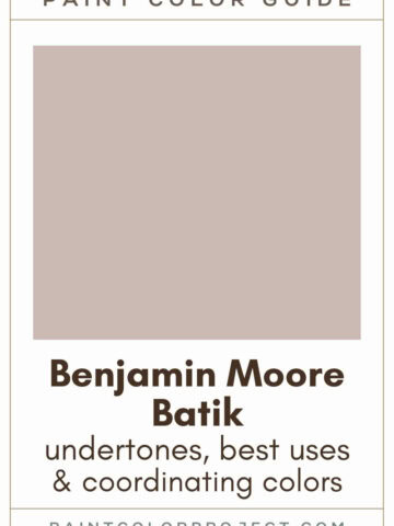 Benjamin Moore Batik Paint Color Guide