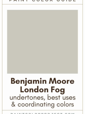 Benjamin Moore London Fog Paint Color Guide