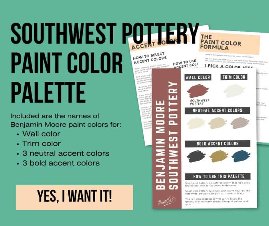 Benjamin Moore Southwest Pottery Paint Palette