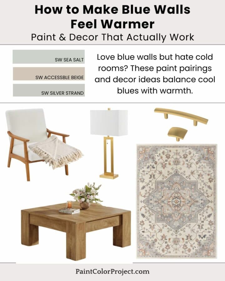 How to Use Cool Blue Walls and Keep Your Home Warm & Inviting - The ...