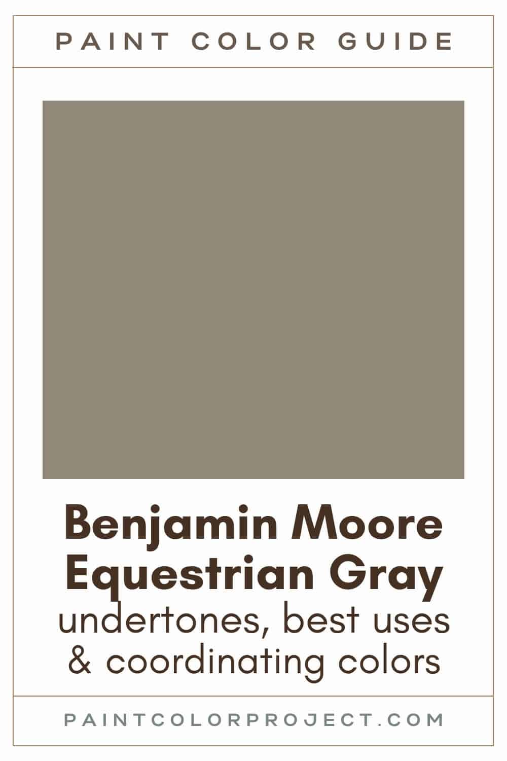 Benjamin Moore Equestrian Gray Paint Color Guide