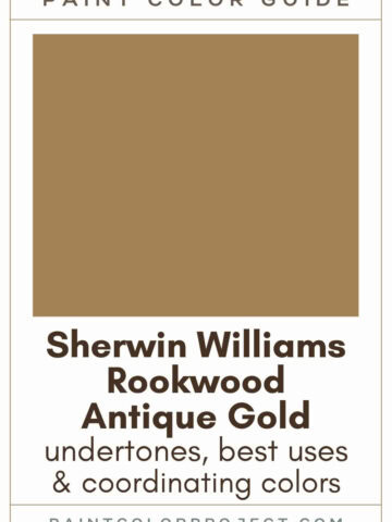 Sherwin Williams Rookwood Antique Gold Paint Color Guide