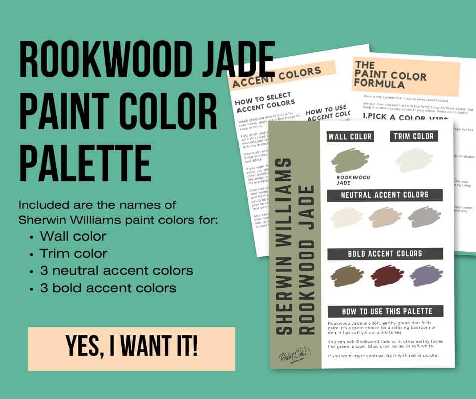 Sherwin Williams Rookwood Jade Paint Palette