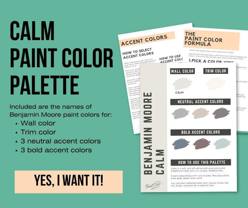 Benjamin Moore Calm Paint Palette