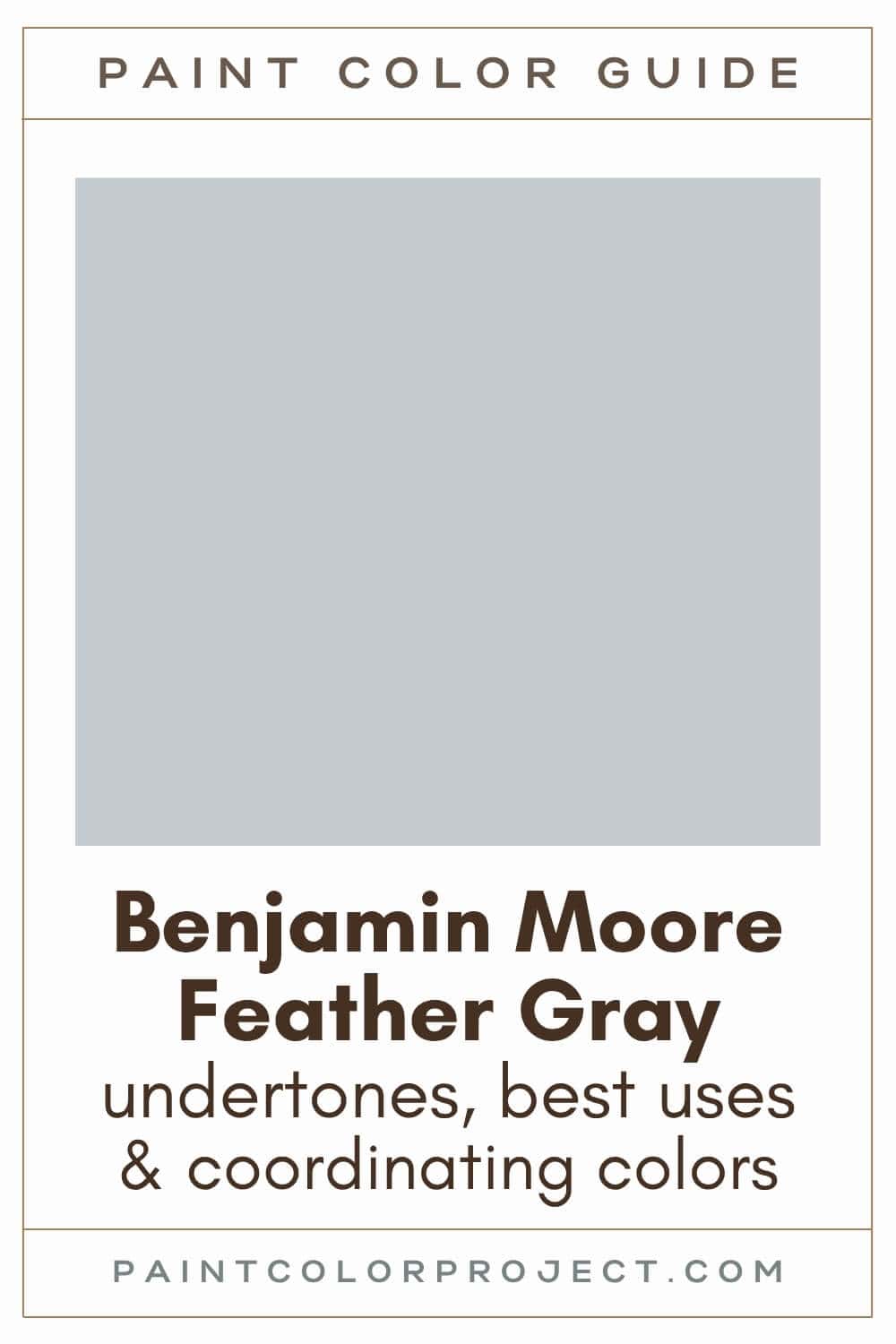 Benjamin Moore Feather Gray Paint Color Guide