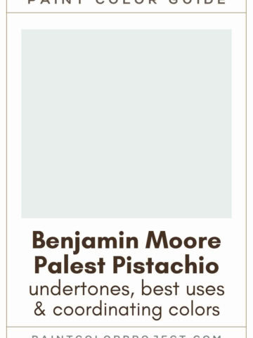 Benjamin Moore Palest Pistachio Paint Color Guide