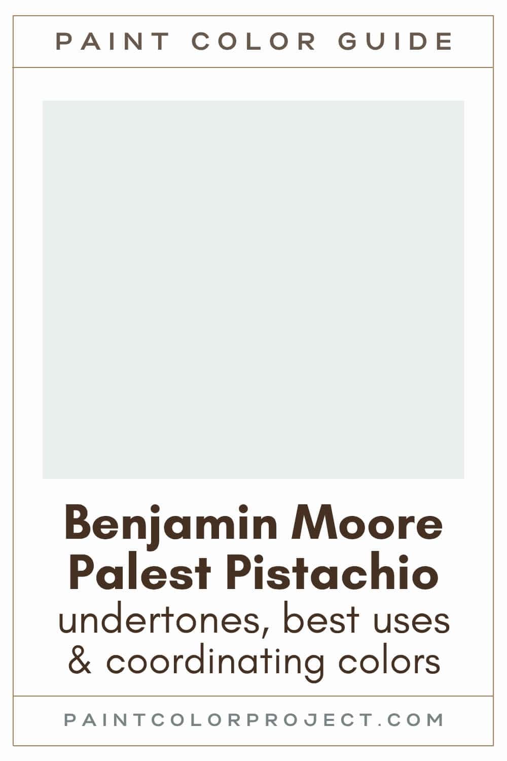 Benjamin Moore Palest Pistachio Paint Color Guide