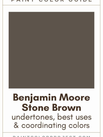 Benjamin Moore Stone Brown Paint Color Guide