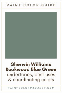 Sherwin Williams Rookwood Blue Green Paint Color Guide
