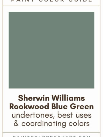 Sherwin Williams Rookwood Blue Green Paint Color Guide