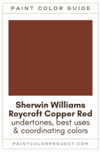 Sherwin Williams Roycroft Copper Red Paint Color Guide
