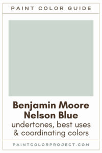 Benjamin Moore Nelson Blue Paint Color Guide