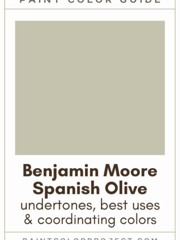 Benjamin Moore Spanish Olive Paint Color Guide