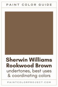 Sherwin Williams Rookwood Brown Paint Color Guide