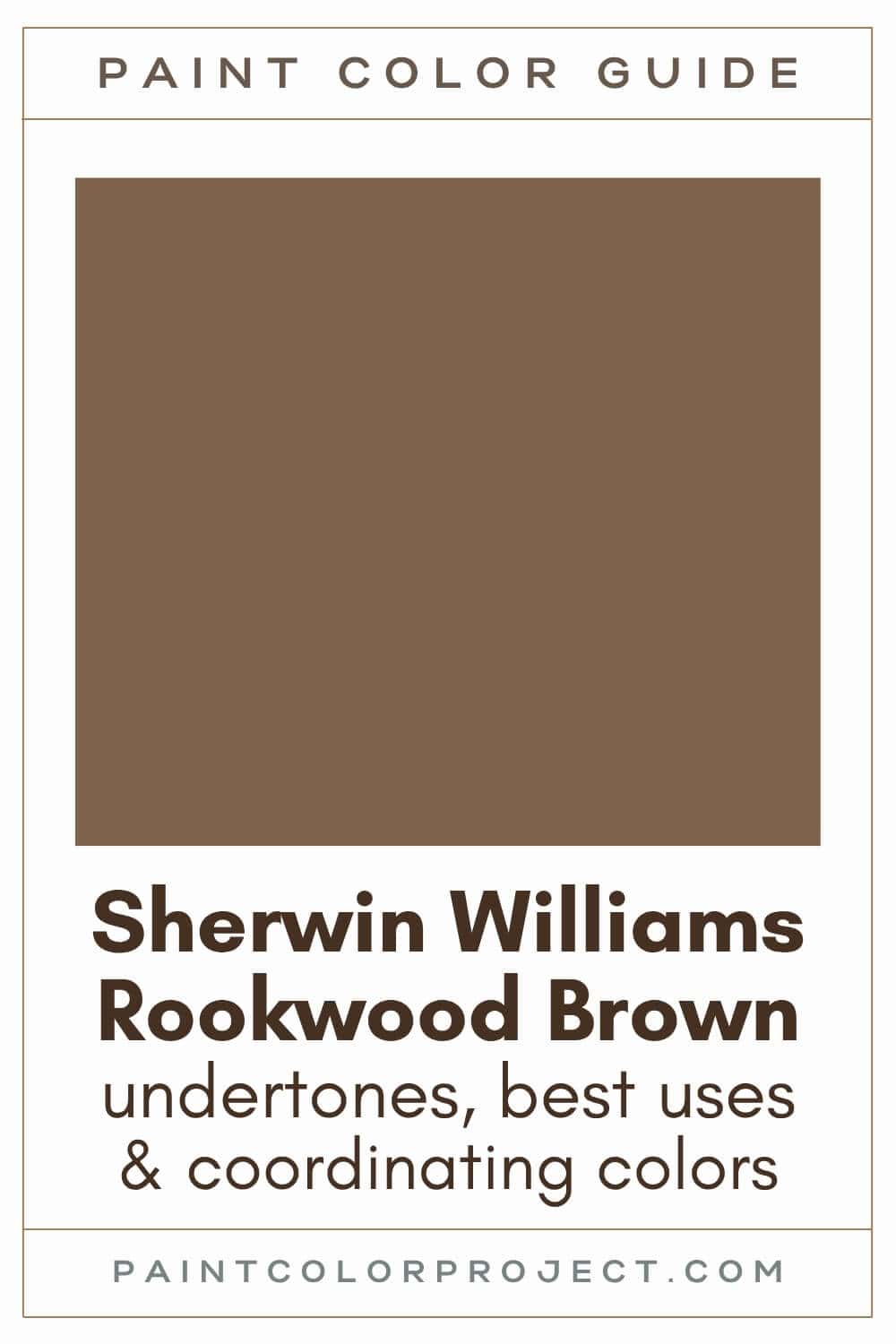 Sherwin Williams Rookwood Brown Paint Color Guide