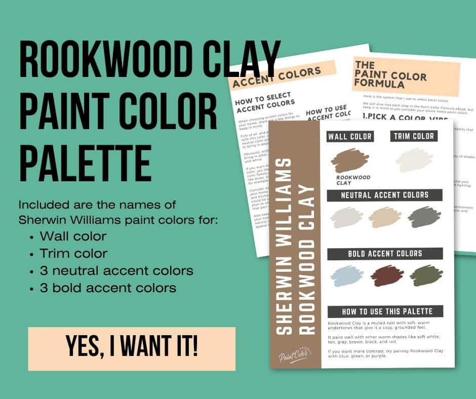 Sherwin Williams Rookwood Clay Paint Palette