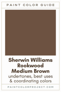 Sherwin Williams Rookwood Medium Brown Paint Color Guide