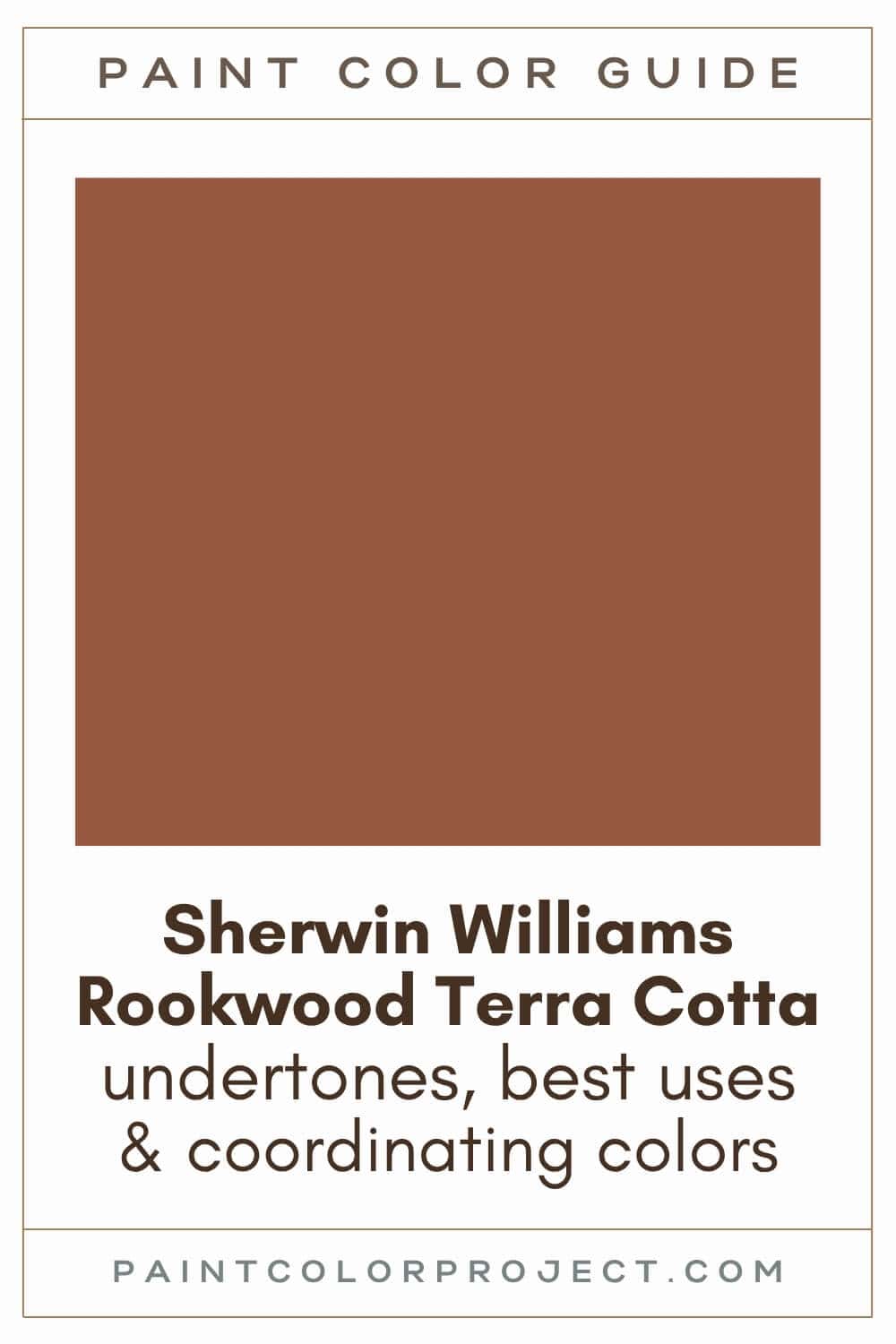 Sherwin Williams Rookwood Terra Cotta Paint Color Guide