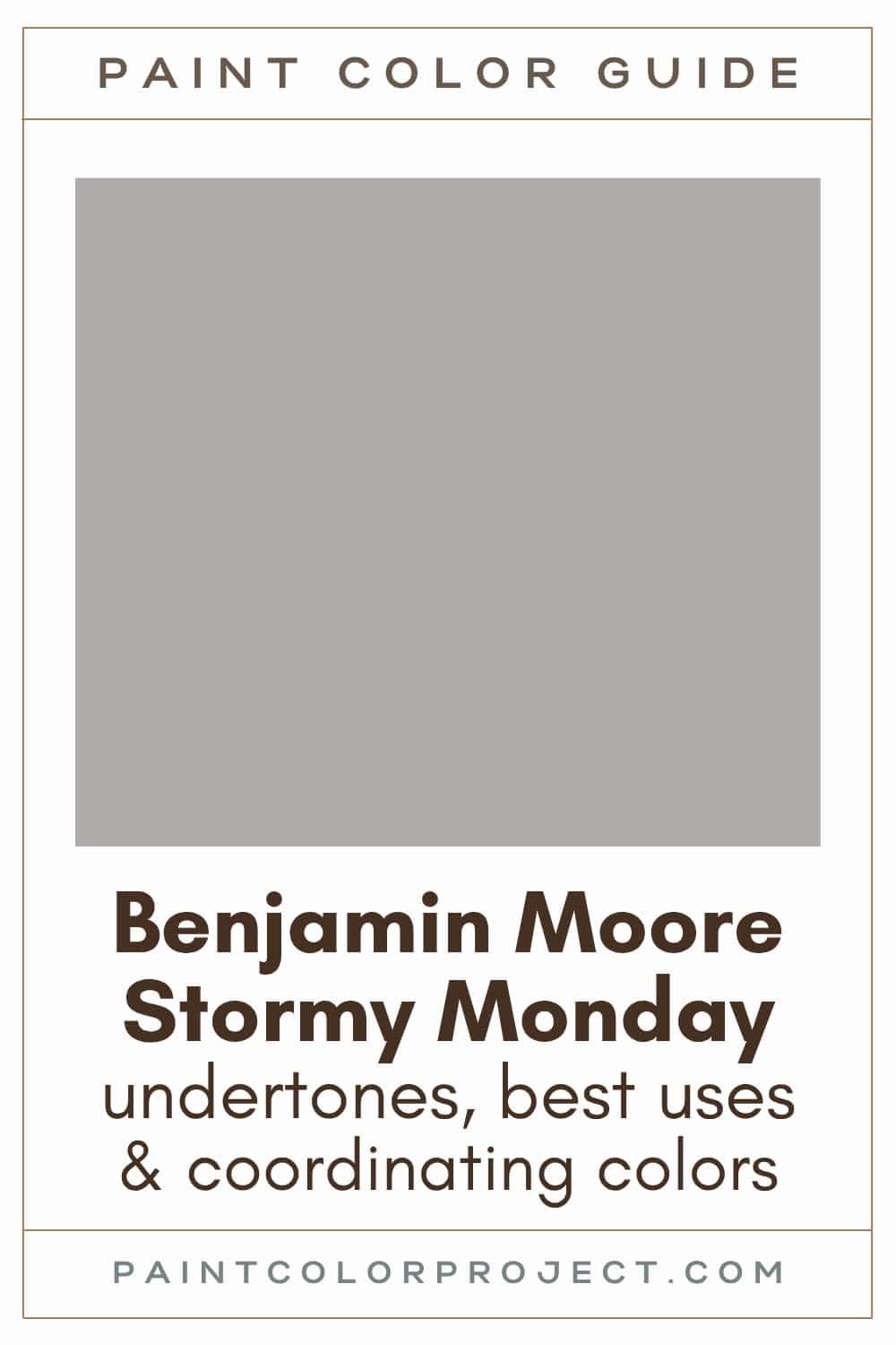 Benjamin Moore Stormy Monday Paint Color Guide
