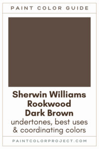 Sherwin Williams Rookwood Dark Brown Paint Color Guide
