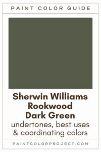 Sherwin Williams Rookwood Dark Green Paint Color Guide