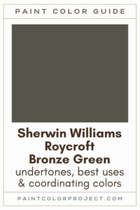 Sherwin Williams Roycroft Bronze Green Paint Color Guide
