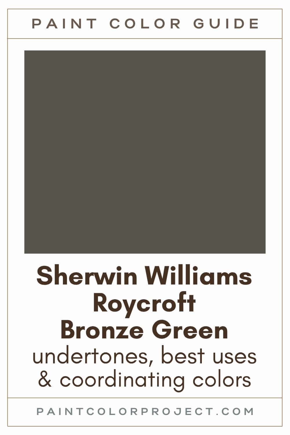 Sherwin Williams Roycroft Bronze Green Paint Color Guide