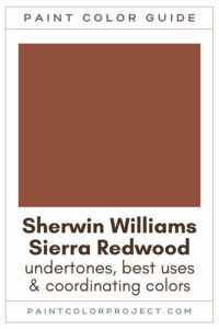 Sherwin Williams Sierra Redwood Paint Color Guide