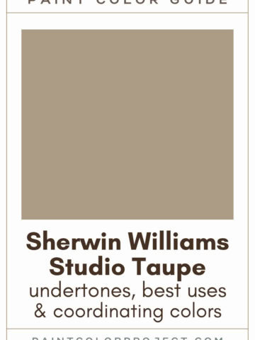 Sherwin Williams Studio Taupe Paint Color Guide