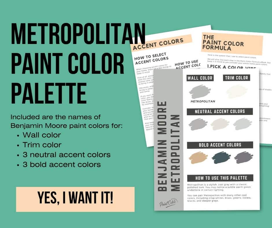 Benjamin Moore Metropolitan Paint Palette