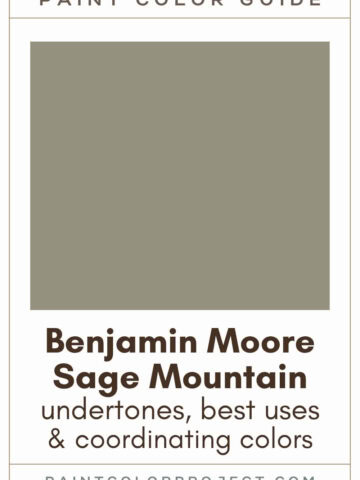Benjamin Moore Sage Mountain Paint Color Guide