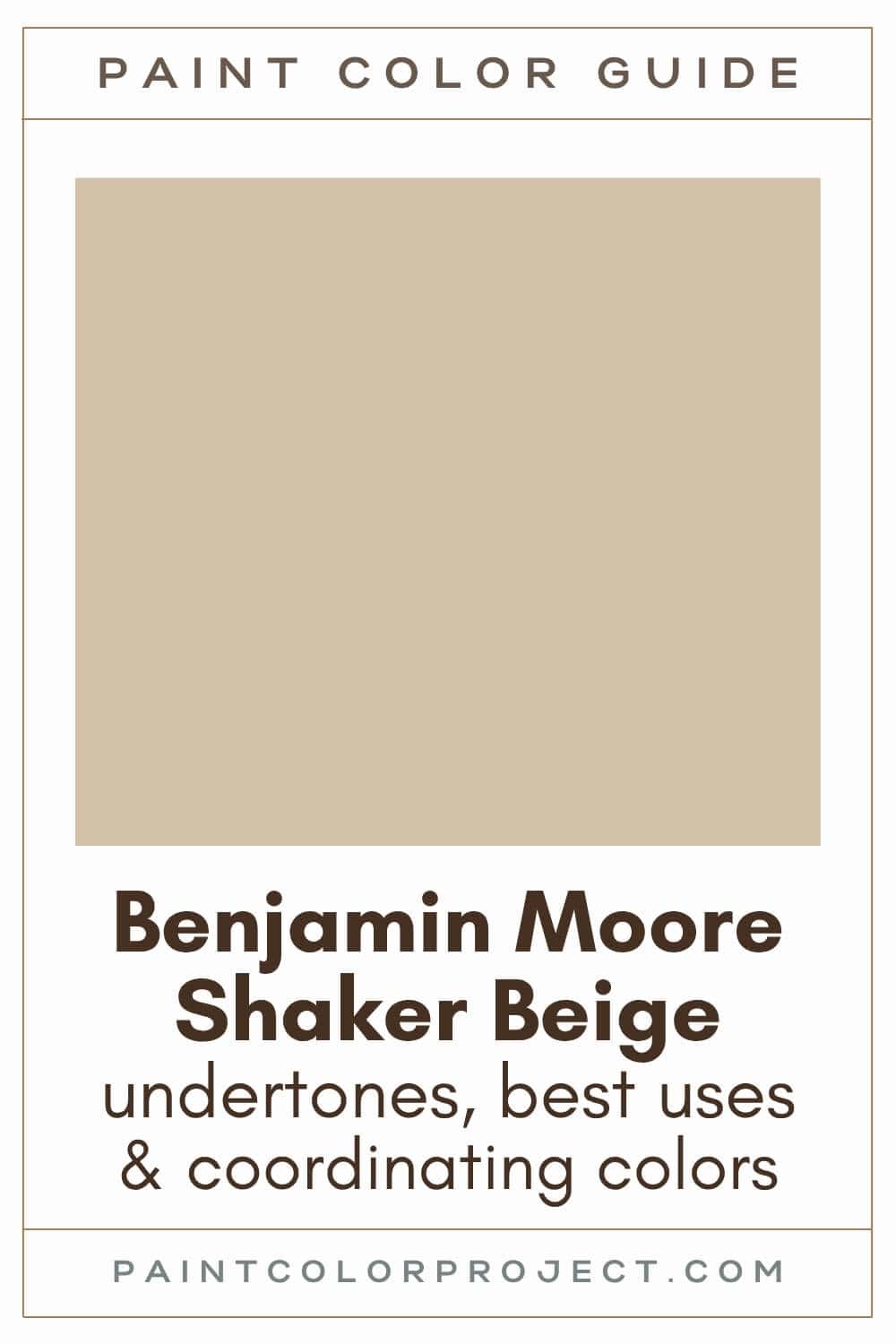 Benjamin Moore Shaker Beige Paint Color Guide