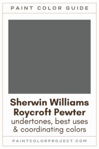Sherwin Williams Roycroft Pewter Paint Color Guide