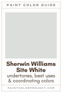 Sherwin Williams Site White Paint Color Guide