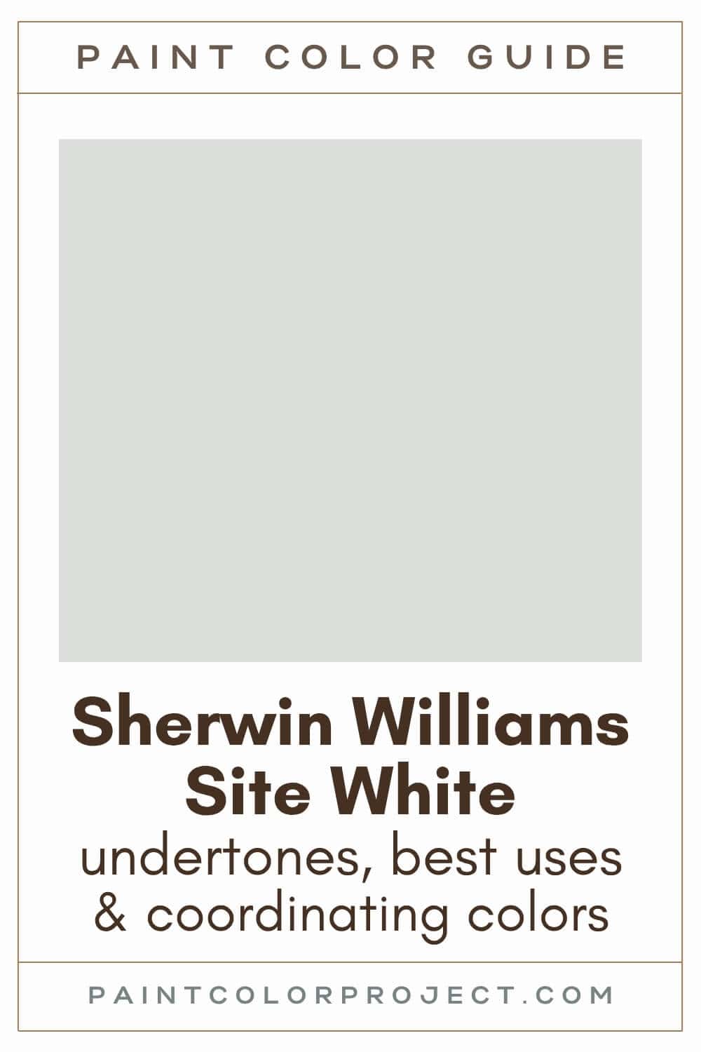 Sherwin Williams Site White Paint Color Guide
