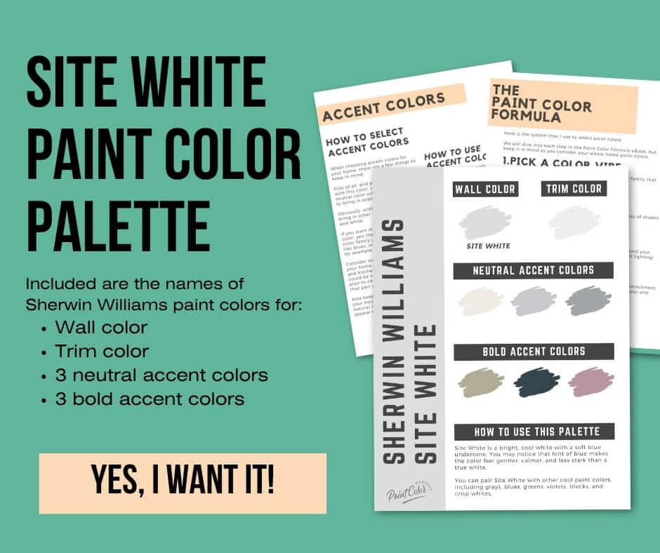 Sherwin Williams Site White Paint Palette
