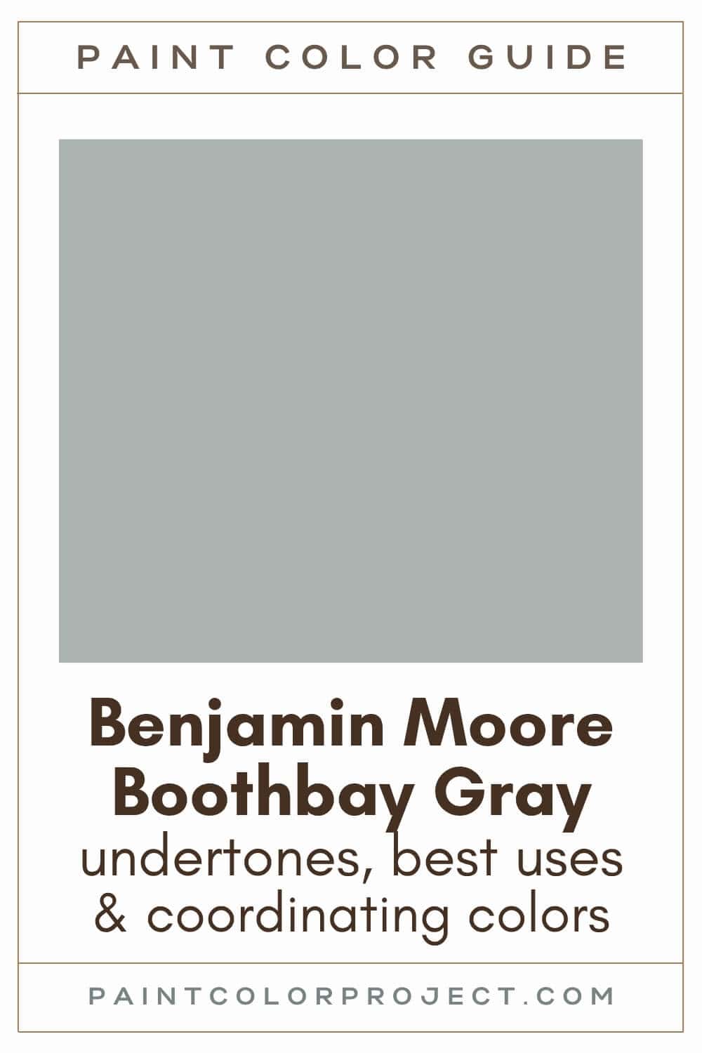 Benjamin Moore Boothbay Gray Paint Color Guide